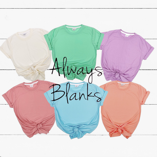 Pastel Color Group Lay Flat 100 Poly Short Sleeve Shirts PNG