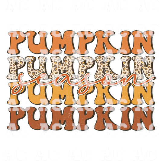 Pumpkin Season DTF TRANSFER or UV DTF STICKER DECAL