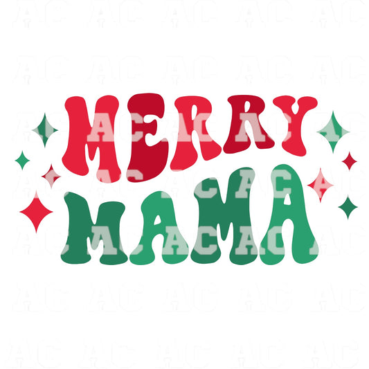 Merry Mama DTF TRANSFER or UV DTF STICKER