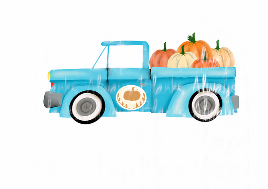 Pumpkin Truck- Sublimation Design