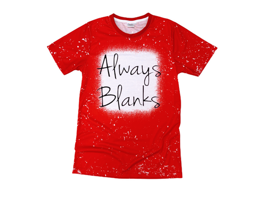 100% POLY BLEACHED STYLE SUBLIMATION ADULT SHORT SLEEVE