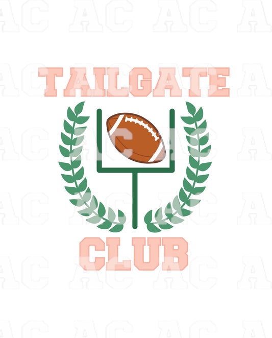 Tailgate Club DTF TRANSFER or UV DTF STICKER DECAL
