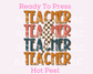 Teacher Stacked (Distressed) DTF TRANSFER