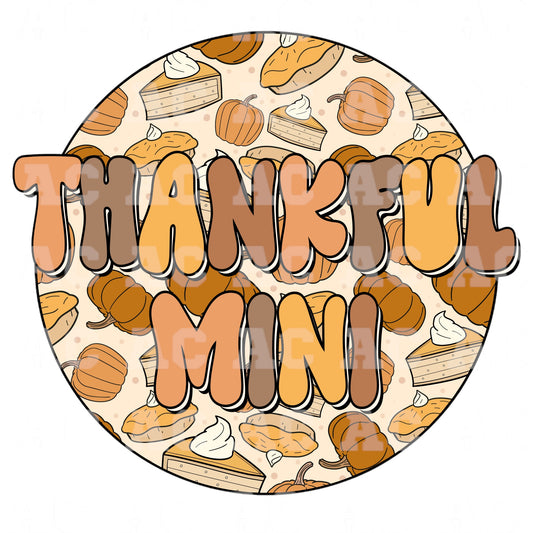 Thankful Mini DTF TRANSFER or UV DTF STICKER DECAL