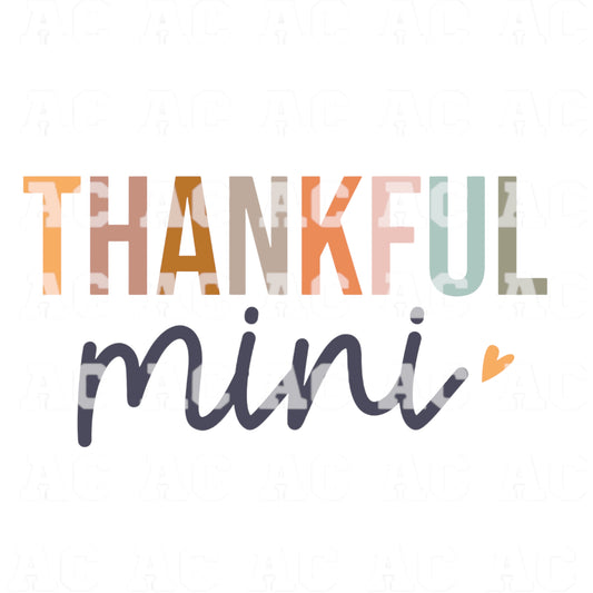 Thankful Mini DTF TRANSFER or UV DTF STICKER DECAL