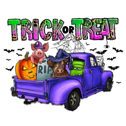Trick or Treat Truck DTF TRANSFER