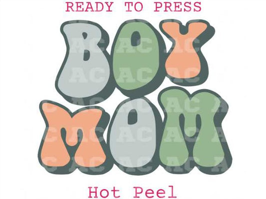 Boy Mom DTF TRANSFER or UV DTF STICKER DECAL