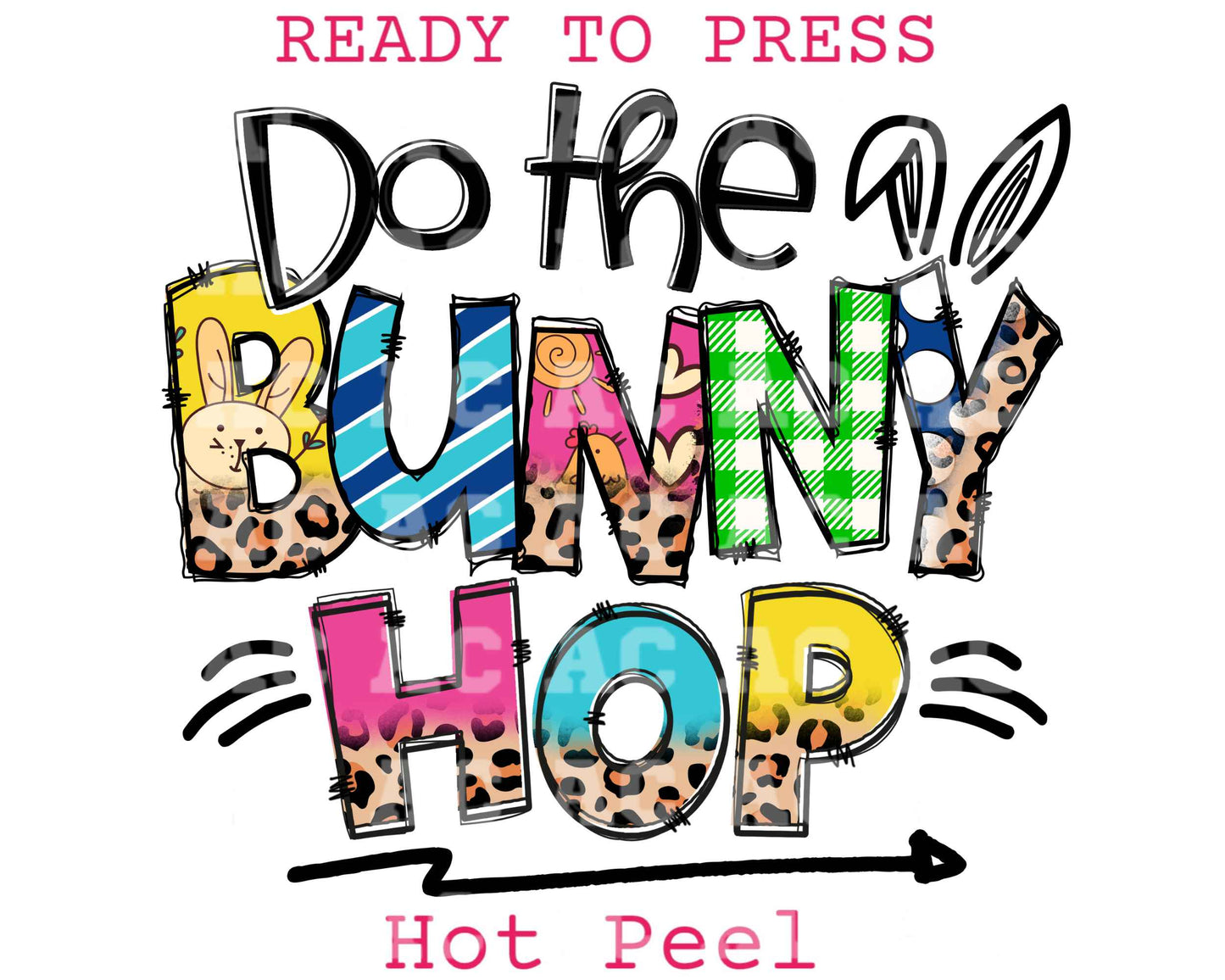 Bunny Hop DTF TRANSFER