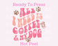 My Dog And Coffee (Distressed) DTF TRANSFER