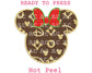 Faux Embroidery Minnie DTF TRANSFER