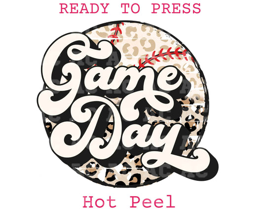 Game Day Ball (Distressed) Baseball DTF TRANSFER