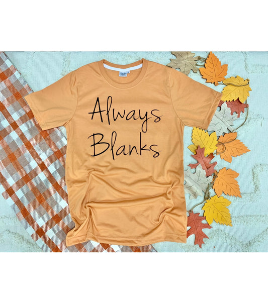 FALL MOCK UP 100% Poly BURNT ORANGE