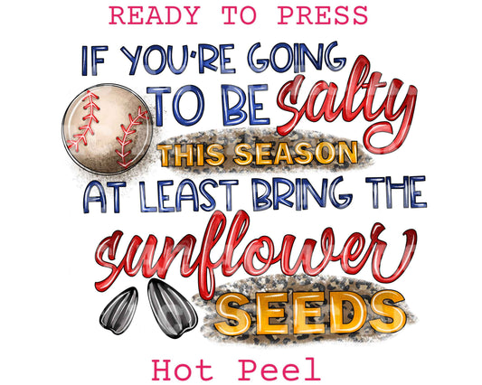 Salty Seeds Baseball DTF TRANSFER