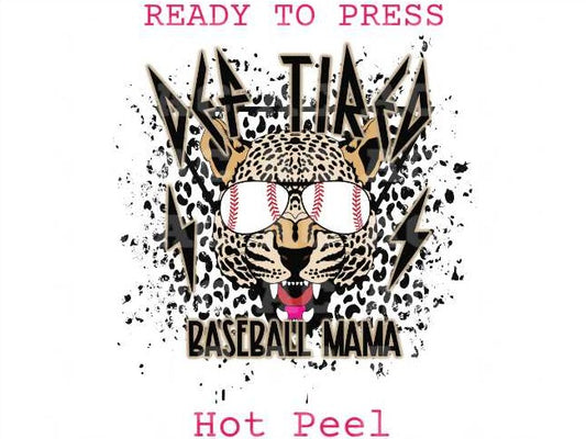 Def Tired Baseball Mama (Distressed) DTF TRANSFER